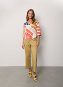 Pants | Cotton Stretch | Noe 7/8 | Safari sand Cotton - shop_name