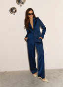 Pants | Heavy Satin Stretch | Kawase | Blue Night - shop_name