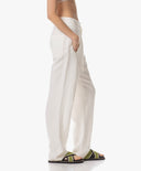 Pantalon | Linen Viscose Structure | Rieka | soft white