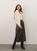 Skirt | Vegan Leather | Konomi | Dark Grey - shop_name