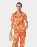 Top | Polyester-Satin-Stretch | Baylo | Sunburst bubbles
