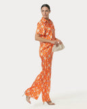 Hose | Polyester-Satin-Stretch | Taky | Sunburst bubbles