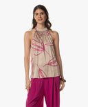Tops | Viskose-Polyester | Wakaba Dessin | pinstripe petal
