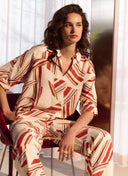 Top | Viscose linen | Rui | Geometric Lines - shop_name