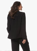 Blazer | Crepe | Charis | Deep Black - shop_name