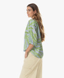 Bluse | Baumwolle | Bise Dessin | leaves