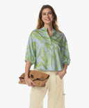 Bluse | Baumwolle | Bise Dessin | leaves