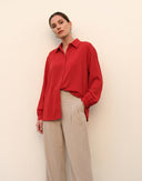 Blouse | Light Travel | Iwai | Spicy Red