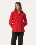 Blouse | Recycled Regular Travel | Mikuya | Spicy Red
