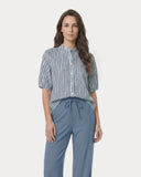 Bluse | Regular- Travelqualität Stripe | Billy Dessin | Avio Stripe