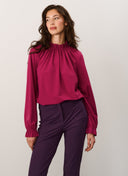 Blouse | Soft Travel | Mukawa | Raspberry - shop_name