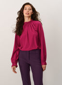 Blouse | Soft Travel | Mukawa | Raspberry - shop_name