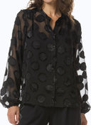 Blouses | Viscose Polyester | Tankuya | Black Dot - shop_name