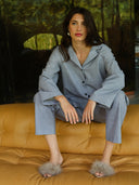 Bluse | Comfort-Travelqualität| Jorika Dessin | Grey Structure