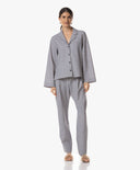 Bluse | Comfort-Travelqualität| Jorika Dessin | Grey Structure