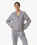 Bluse | Comfort-Travelqualität| Jorika Dessin | Grey Structure