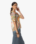 Bluse | Baumwoll-Seide | Daiya | Sunset Waves