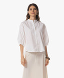 Blouse | Cotton Stretch | Bise | White