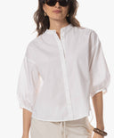 Blouse | Cotton Stretch | Bise | White