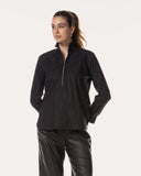 Blouse | Cotton Stretch | Usagi | black