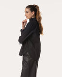 Blouse | Cotton Stretch | Usagi | black