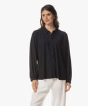 Bluse | Light-Travelqualität | Iwai | Black-Blue