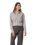 Bluse | Recycled Regular-Travelqualität | Yukako | Mid Grey
