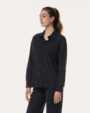 Blouse | Recycled Regular Travel | Rikuna | Black-Blue