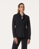 Blouse | Recycled Regular Travel | Rikuna | Black-Blue