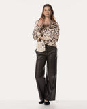 Blouse | Satin Viscose Dessin | Sanuky | Blossom Branch