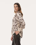 Blouse | Satin Viscose Dessin | Sanuky | Blossom Branch