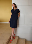 Dress | Regular Travel | Okichi | Black-Blue