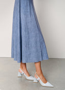 Dress | Regular Travel Print | Tami Dessin | Delave Stripe - shop_name