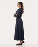 Jurk | Comfort Travel | Lujika | Black-Blue