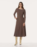 Jurk | Recycled Regular Travel | Tami Long Sleeve | Cacao
