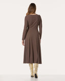 Jurk | Recycled Regular Travel | Tami Long Sleeve | Cacao