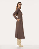 Jurk | Recycled Regular Travel | Tami Long Sleeve | Cacao