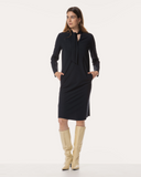 Kleid | Recycled Regular-Travelqualität | Nayomi | Black-Blue