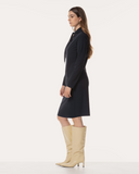 Kleid | Recycled Regular-Travelqualität | Nayomi | Black-Blue