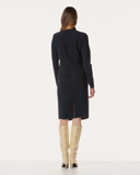 Kleid | Recycled Regular-Travelqualität | Nayomi | Black-Blue