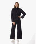 Jacke | Bonded-Travelqualität | Sanami | Black-Blue
