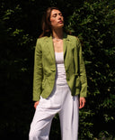 Blazer | Leinen-Lyocell-Mix | Vekari | green