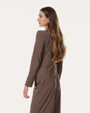 Blazer | Recycled Regular Travel | Mizole | Cacao