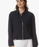 Jacke | Regular-Travelqualität | Hiyu | Black-Blue