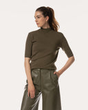 Strick | Baumwollstrick | Torak | Olive Night