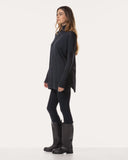 Strick | Baumwollstrick | Tsuru | Black-Blue