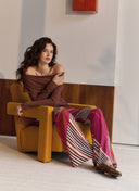 Pants | Regular Travel Print | Emica | Multicolored Stripe