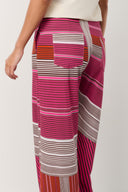 Pants | Regular Travel Print | Emica | Multicolored Stripe