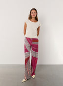 Pants | Regular Travel Print | Emica | Multicolored Stripe