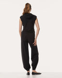 Pantalon | Fleece Travel | Saeko | Deep Black